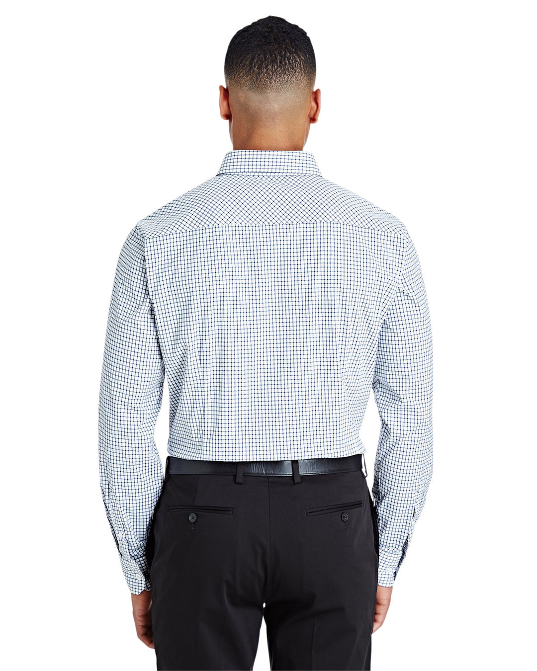 Devon & Jones CrownLux Performance™ Men's Micro Windowpane Shirt Devon & Jones