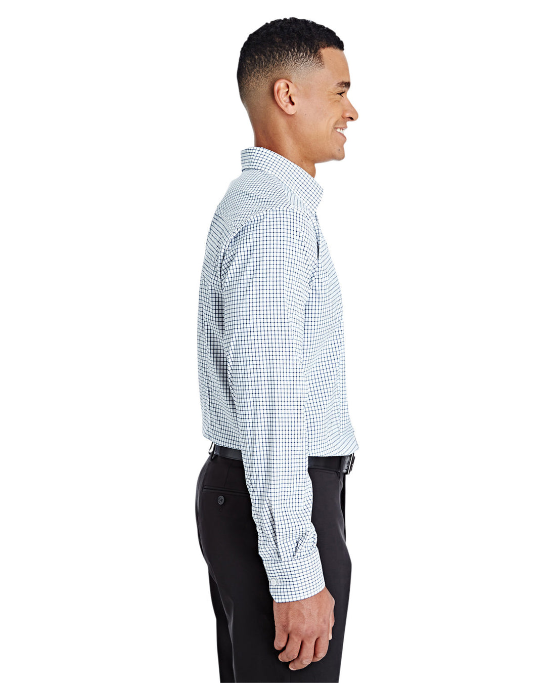 Devon & Jones CrownLux Performance™ Men's Micro Windowpane Shirt Devon & Jones