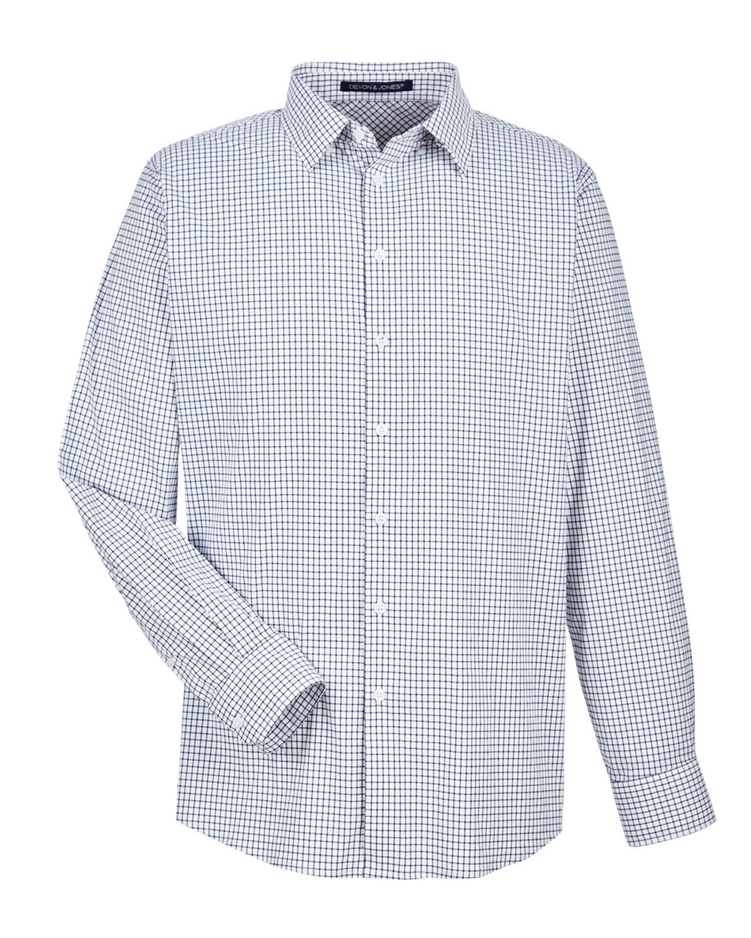 Devon & Jones CrownLux Performance™ Men's Micro Windowpane Shirt Devon & Jones