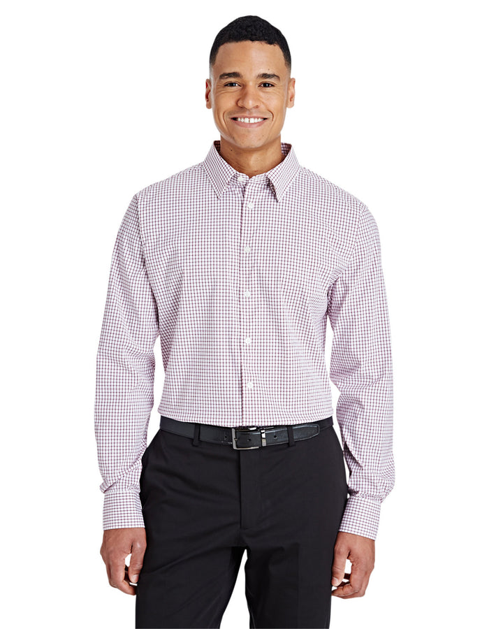 Devon & Jones CrownLux Performance™ Men's Micro Windowpane Shirt Devon & Jones