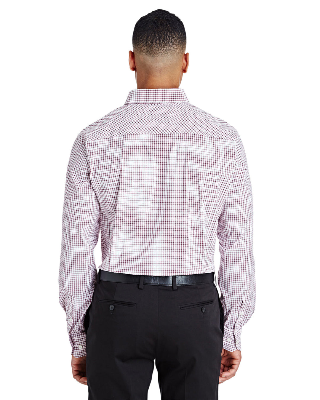 Devon & Jones CrownLux Performance™ Men's Micro Windowpane Shirt Devon & Jones