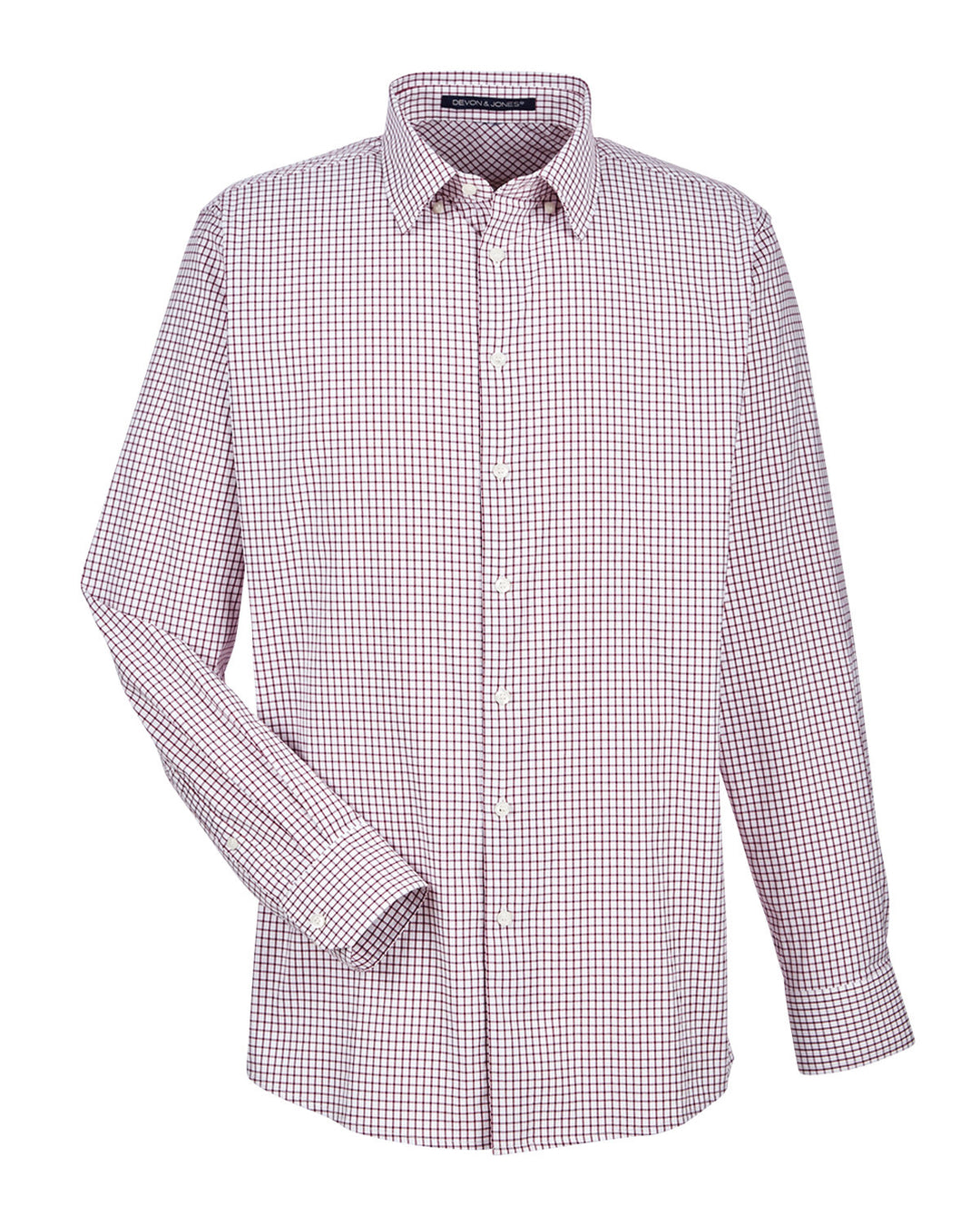 Devon & Jones CrownLux Performance™ Men's Micro Windowpane Shirt Devon & Jones