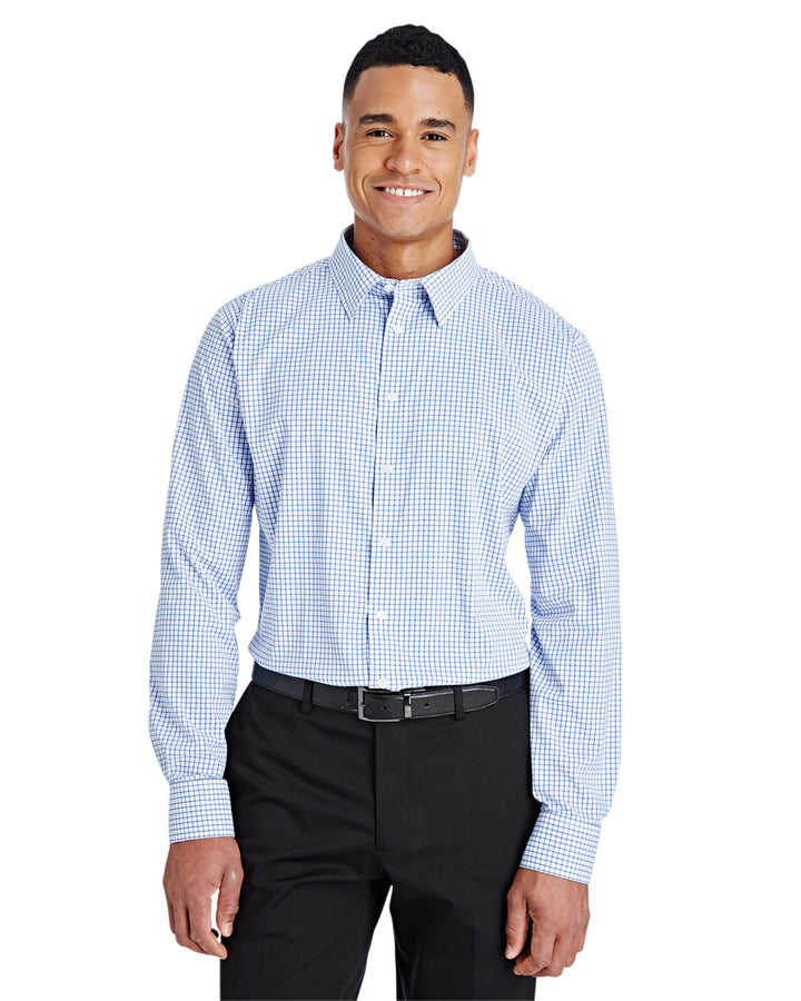 Devon & Jones CrownLux Performance™ Men's Micro Windowpane Shirt Devon & Jones