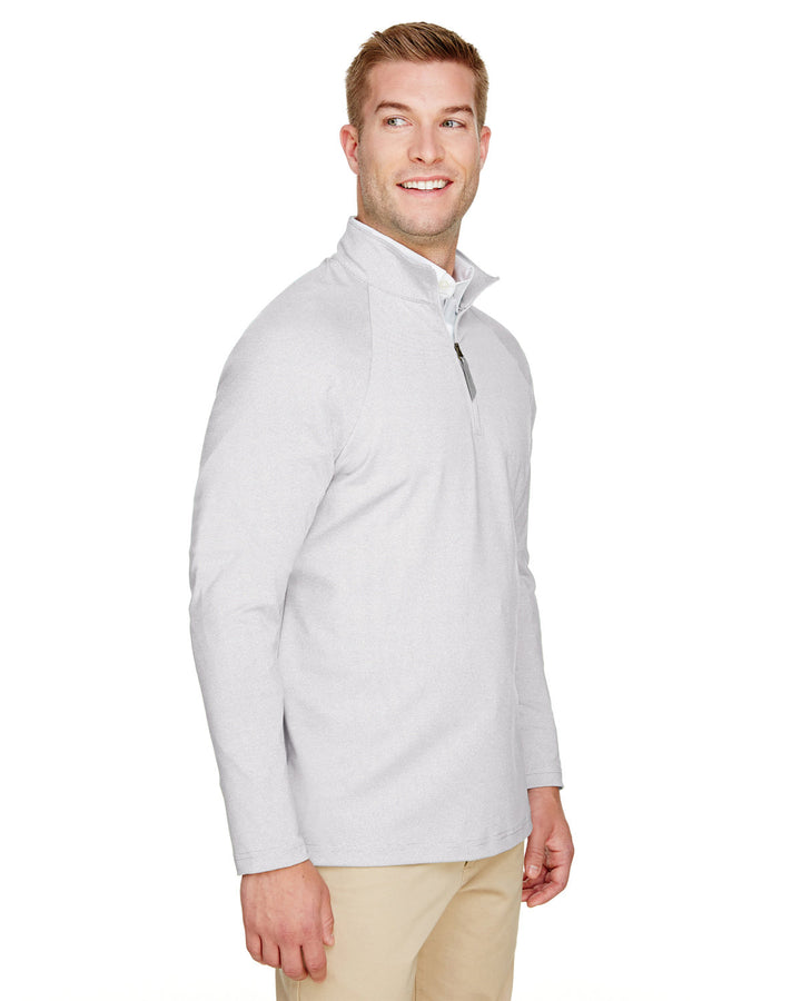 Devon & Jones CrownLux Performance™ Men's Clubhouse Micro-Stripe Quarter-Zip Devon & Jones