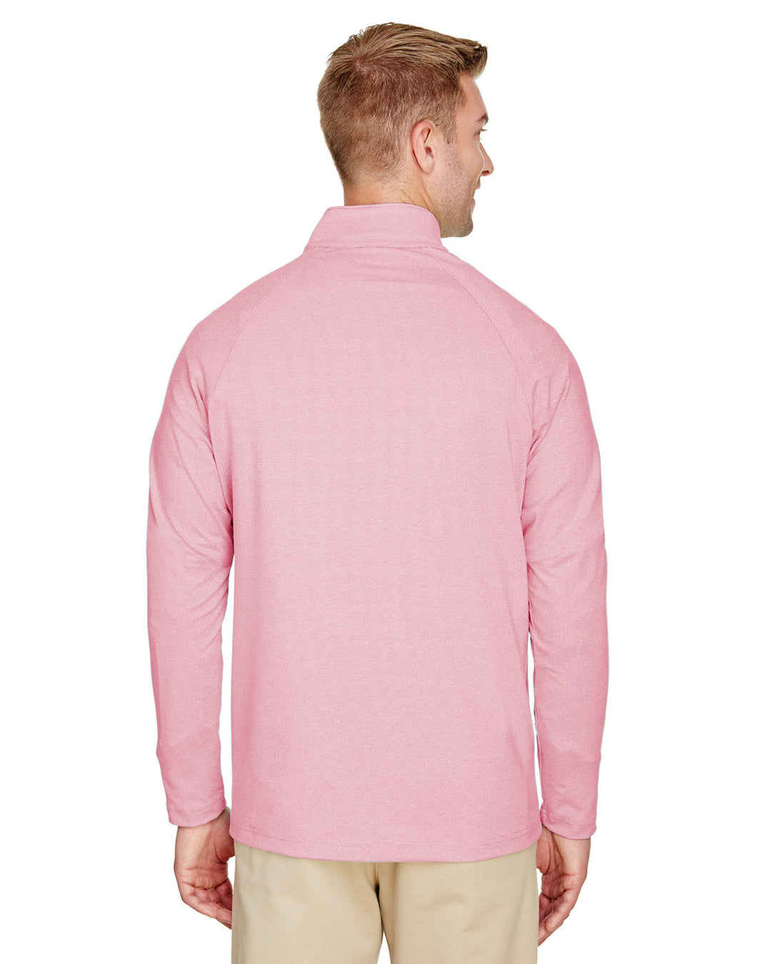 Devon & Jones CrownLux Performance™ Men's Clubhouse Micro-Stripe Quarter-Zip Devon & Jones