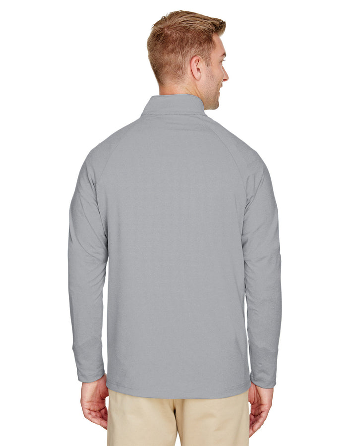 Devon & Jones CrownLux Performance™ Men's Clubhouse Micro-Stripe Quarter-Zip Devon & Jones