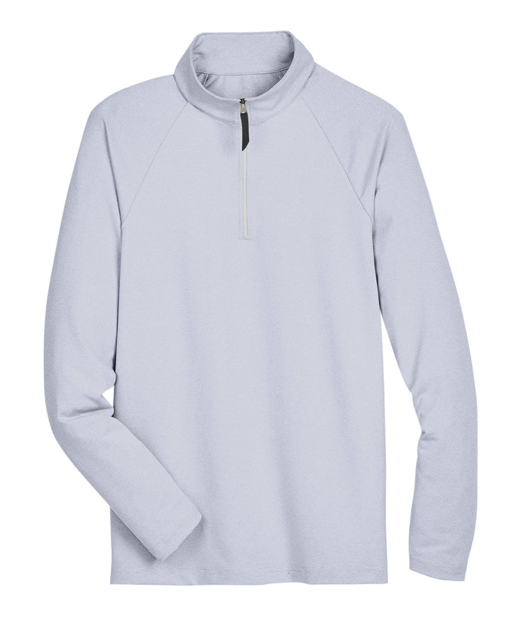 Devon & Jones CrownLux Performance™ Men's Clubhouse Micro-Stripe Quarter-Zip Devon & Jones