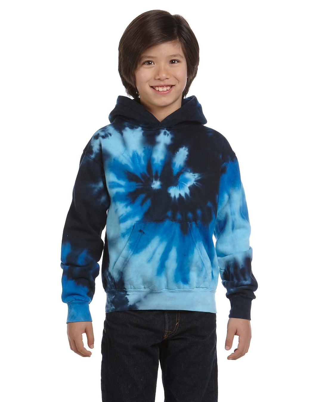 Tie-Dye Youth 8.5 oz. Tie-Dyed Pullover Hooded Sweatshirt