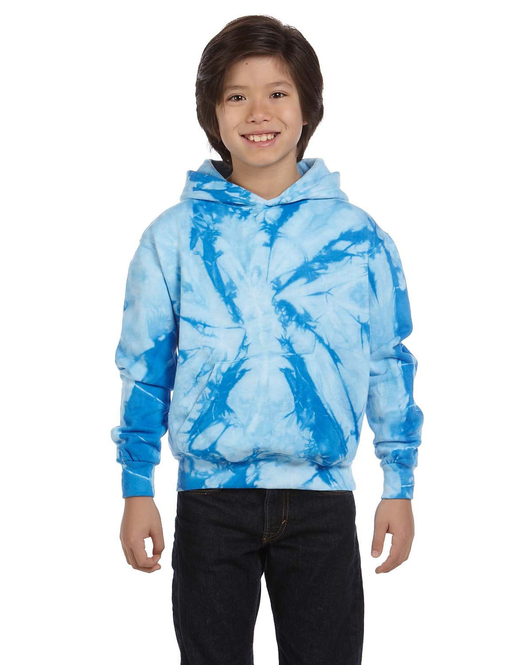 Tie-Dye Youth 8.5 oz. Tie-Dyed Pullover Hooded Sweatshirt