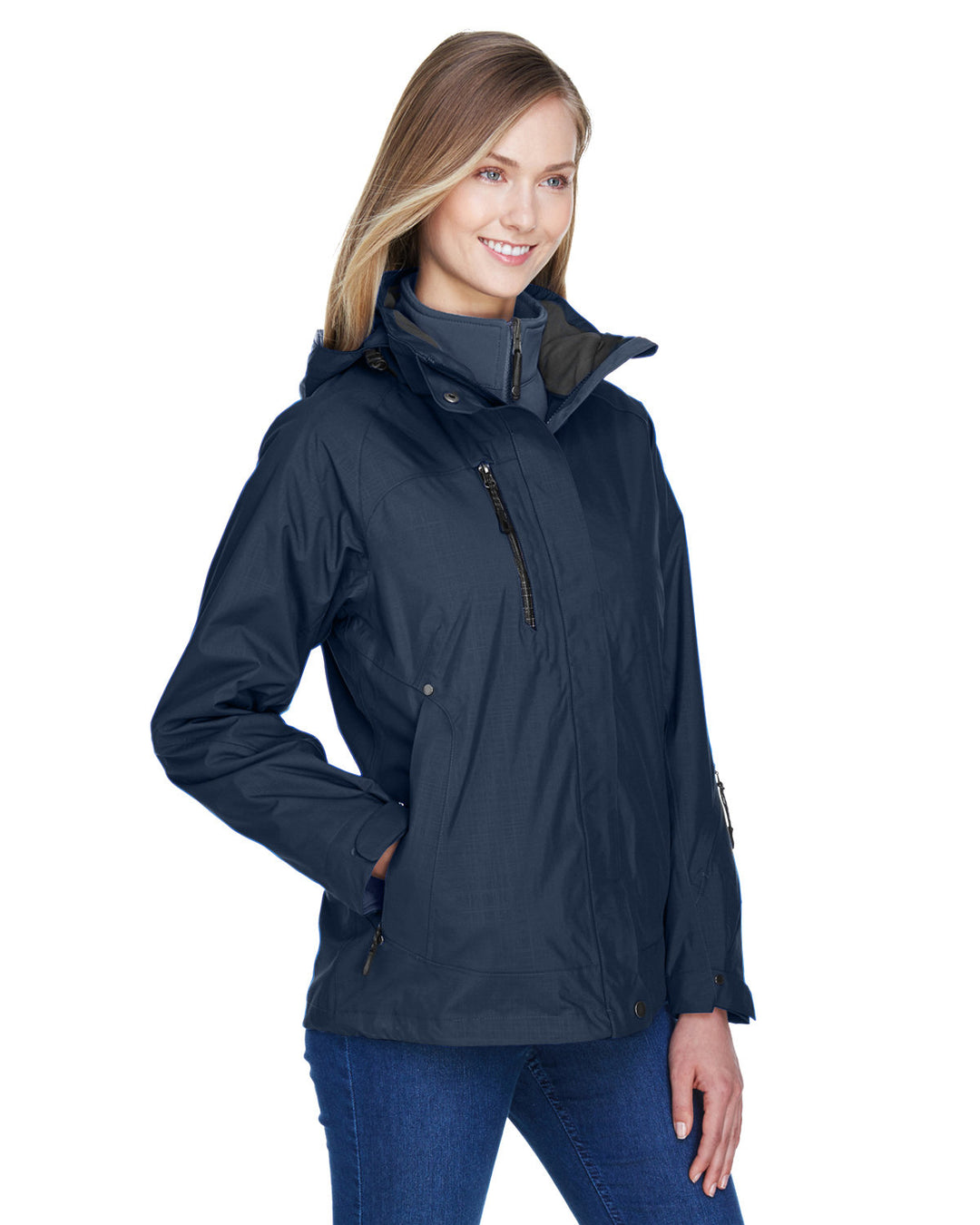 North End Ladies' Caprice 3-in-1 Jacket with Soft Shell Liner North End