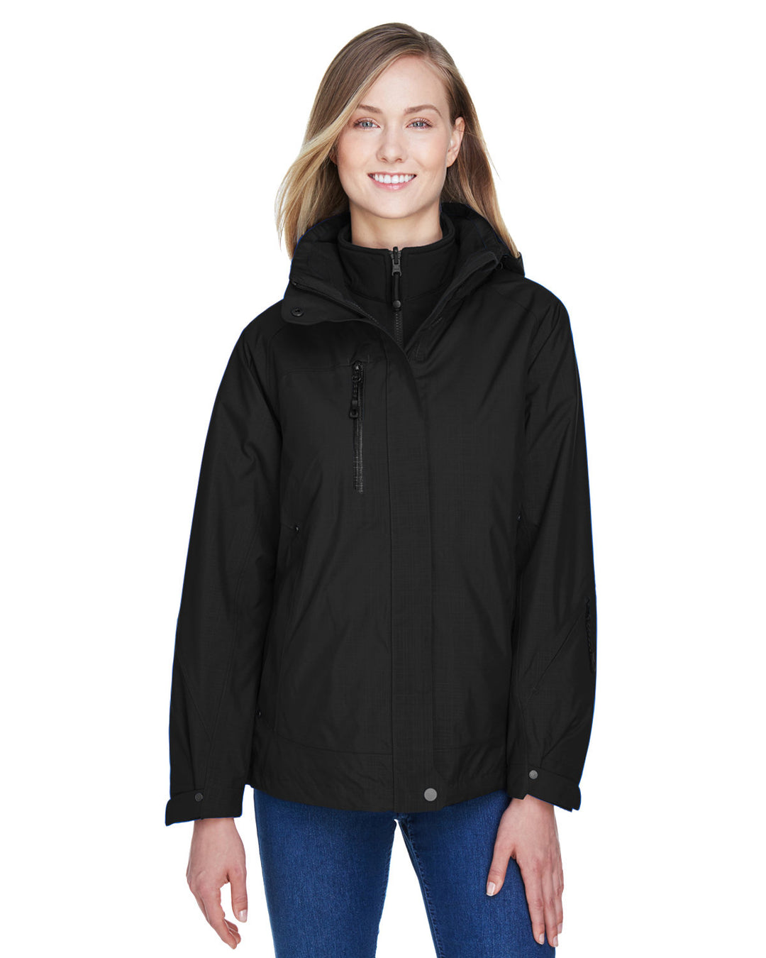 North End Ladies' Caprice 3-in-1 Jacket with Soft Shell Liner North End