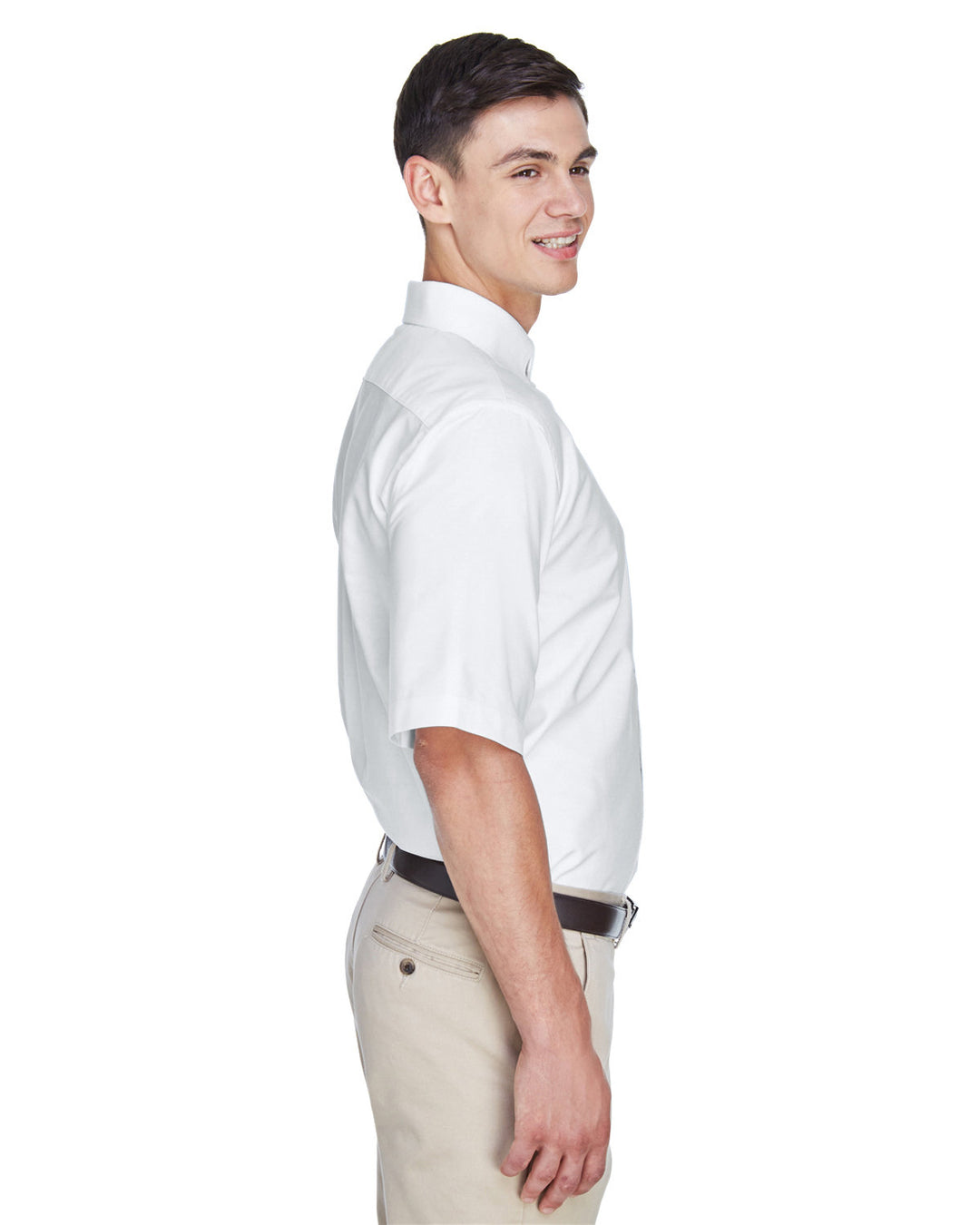 UltraClub Men's Classic Wrinkle-Resistant Short-Sleeve Oxford UltraClub