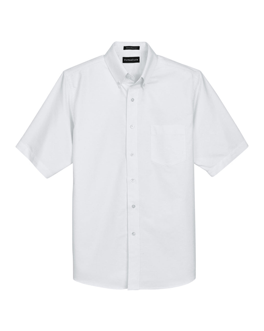 UltraClub Men's Classic Wrinkle-Resistant Short-Sleeve Oxford UltraClub