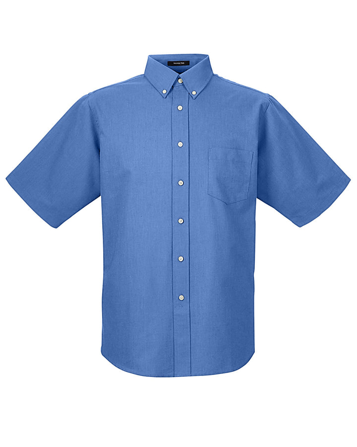 UltraClub Men's Classic Wrinkle-Resistant Short-Sleeve Oxford UltraClub