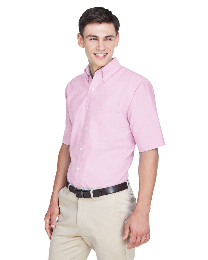 UltraClub Men's Classic Wrinkle-Resistant Short-Sleeve Oxford UltraClub