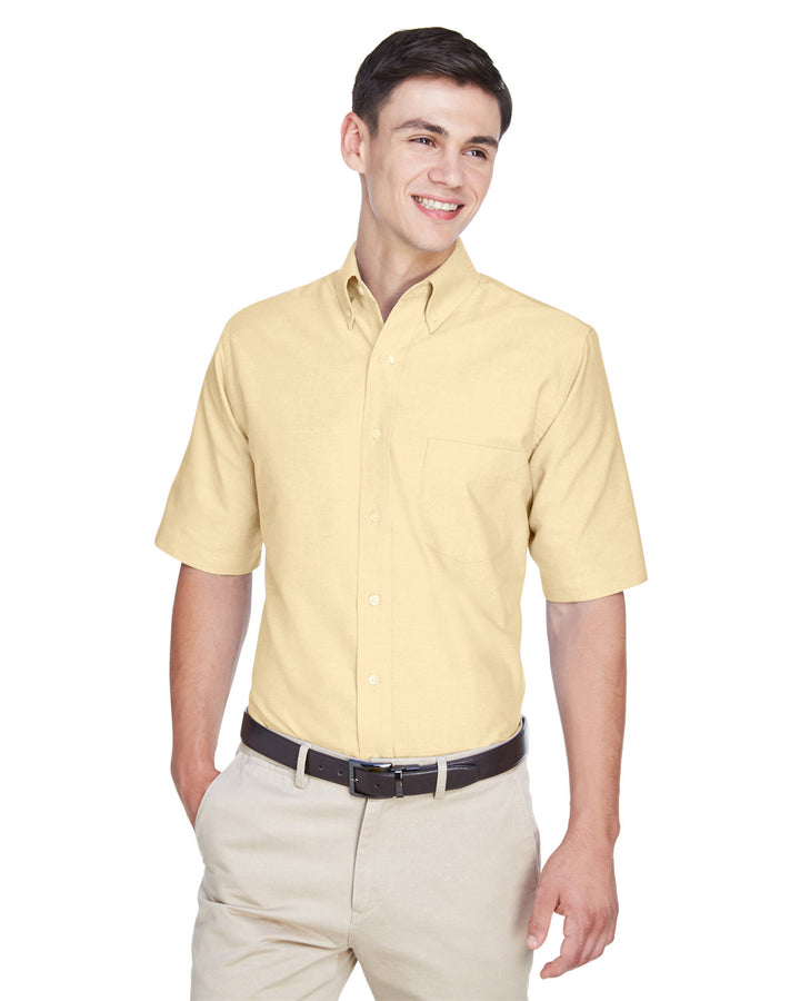 UltraClub Men's Classic Wrinkle-Resistant Short-Sleeve Oxford UltraClub