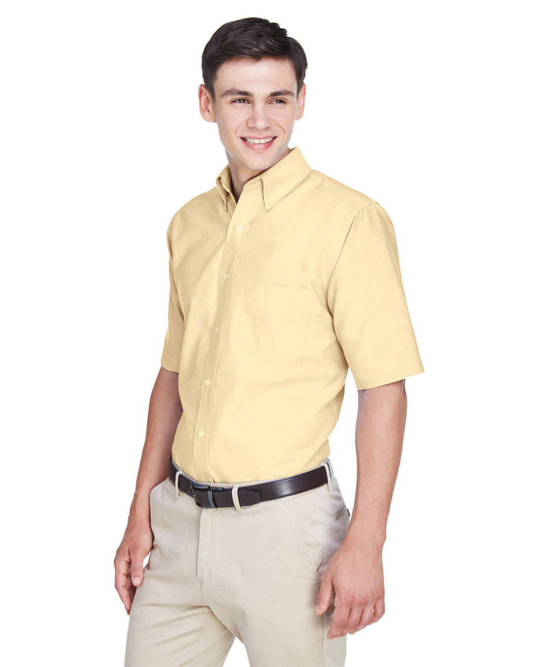 UltraClub Men's Classic Wrinkle-Resistant Short-Sleeve Oxford UltraClub