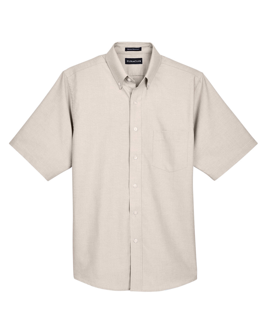 UltraClub Men's Classic Wrinkle-Resistant Short-Sleeve Oxford UltraClub