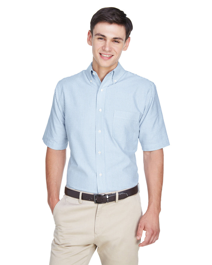 UltraClub Men's Classic Wrinkle-Resistant Short-Sleeve Oxford UltraClub