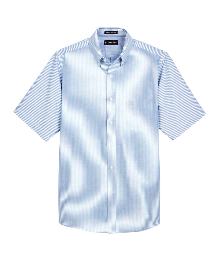 UltraClub Men's Classic Wrinkle-Resistant Short-Sleeve Oxford UltraClub