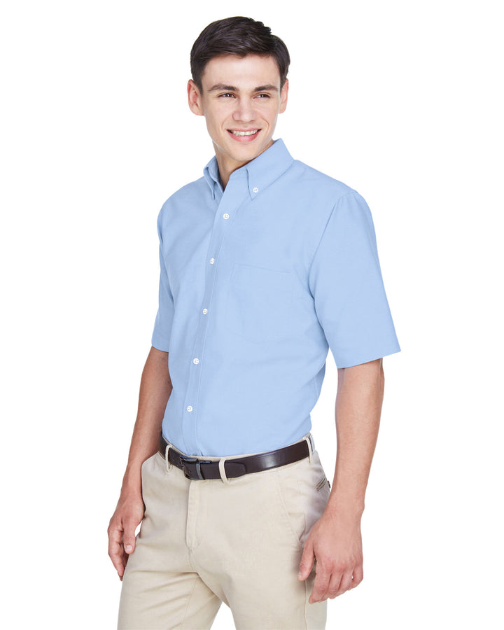 UltraClub Men's Classic Wrinkle-Resistant Short-Sleeve Oxford UltraClub