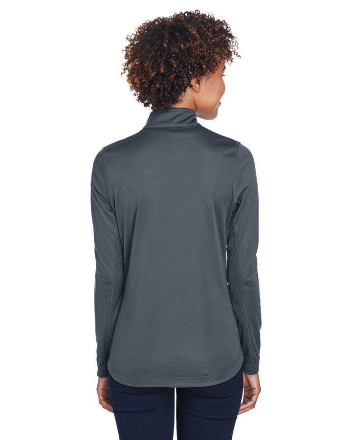 UltraClub Ladies' Cool & Dry Sport Quarter-Zip Pullover UltraClub