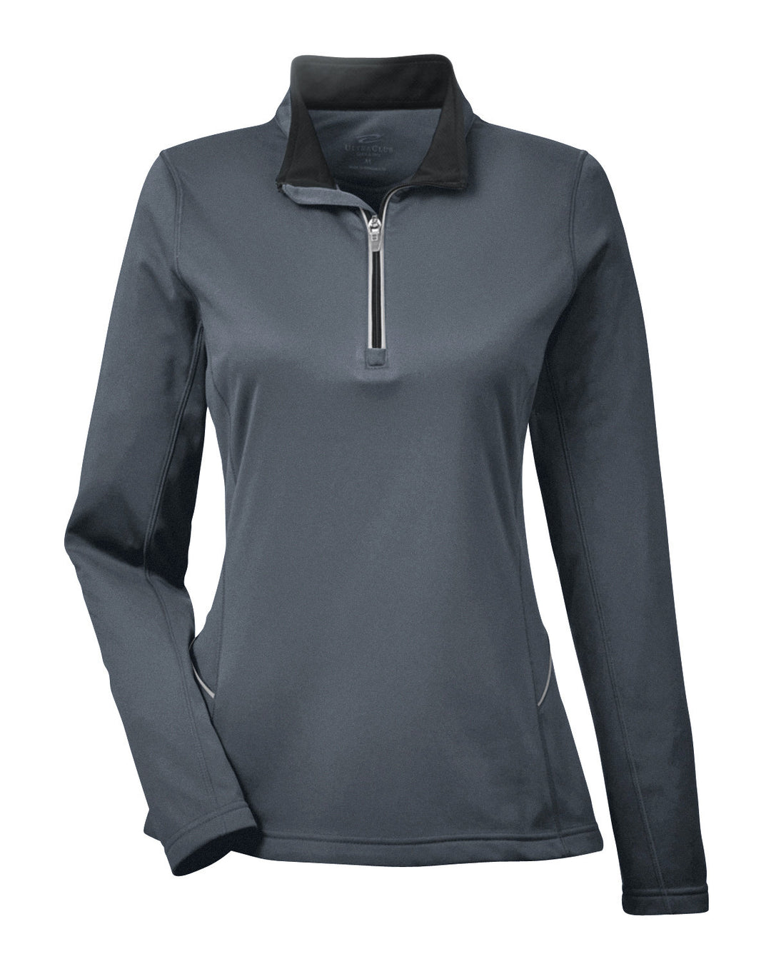 UltraClub Ladies' Cool & Dry Sport Quarter-Zip Pullover UltraClub