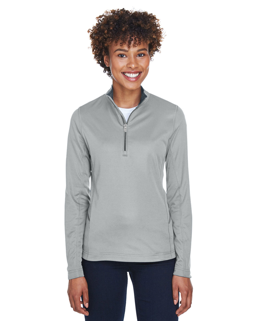 UltraClub Ladies' Cool & Dry Sport Quarter-Zip Pullover UltraClub