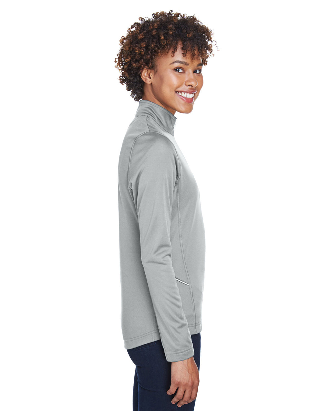 UltraClub Ladies' Cool & Dry Sport Quarter-Zip Pullover UltraClub