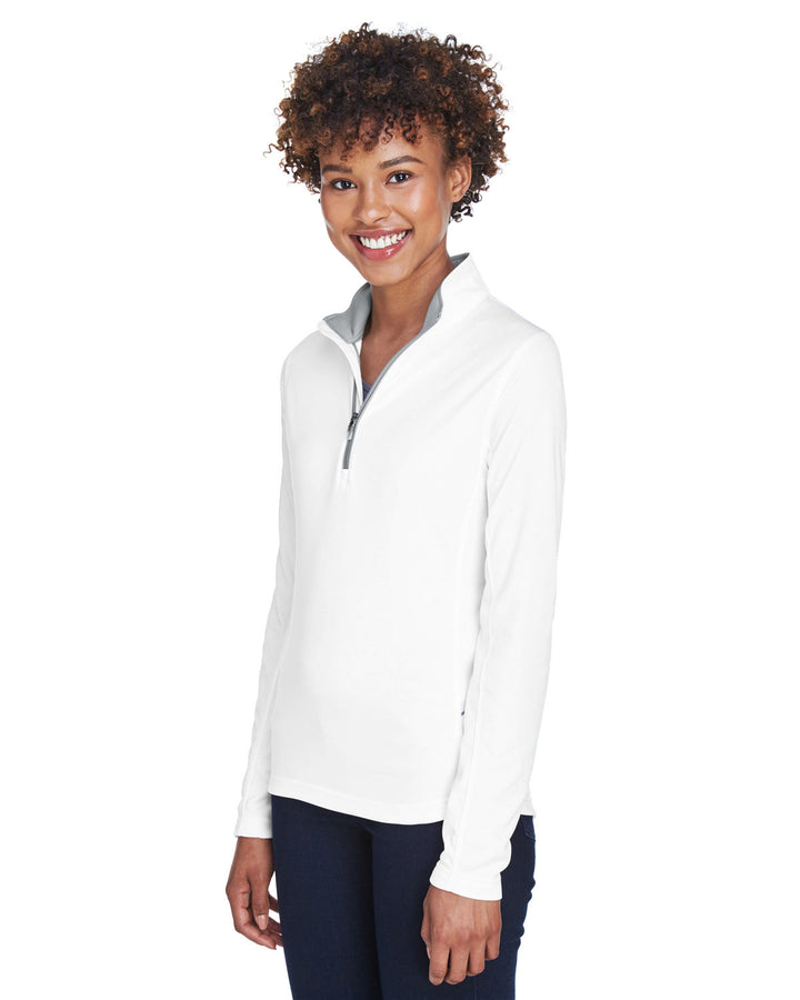 UltraClub Ladies' Cool & Dry Sport Quarter-Zip Pullover UltraClub