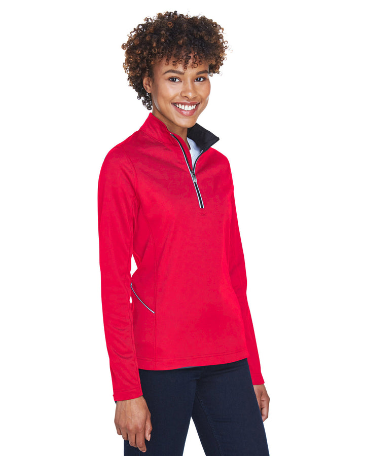 UltraClub Ladies' Cool & Dry Sport Quarter-Zip Pullover UltraClub