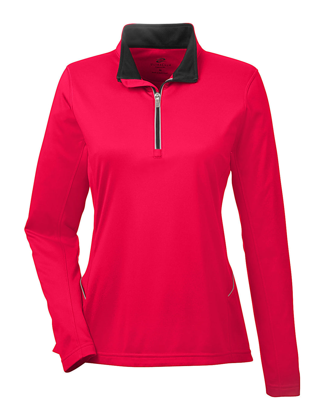 UltraClub Ladies' Cool & Dry Sport Quarter-Zip Pullover UltraClub