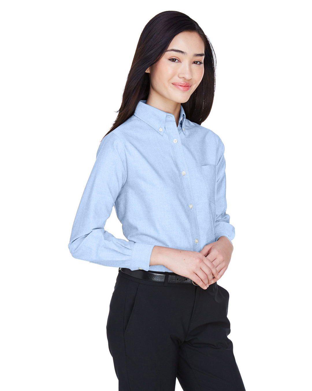 UltraClub Ladies' Classic Wrinkle-Resistant Long-Sleeve Oxford UltraClub