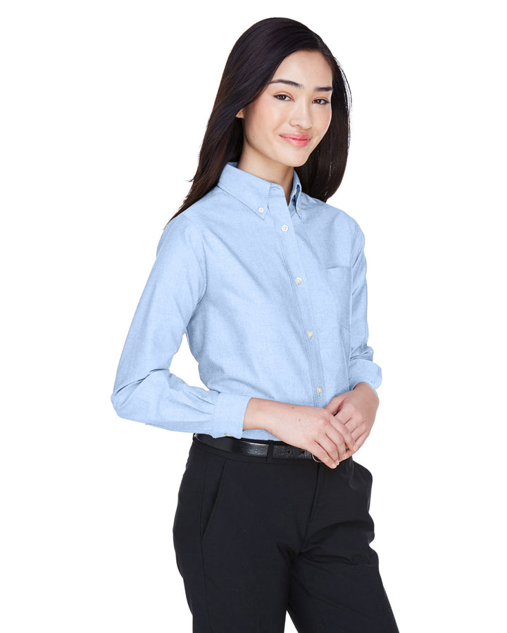 UltraClub Ladies' Classic Wrinkle-Resistant Long-Sleeve Oxford UltraClub