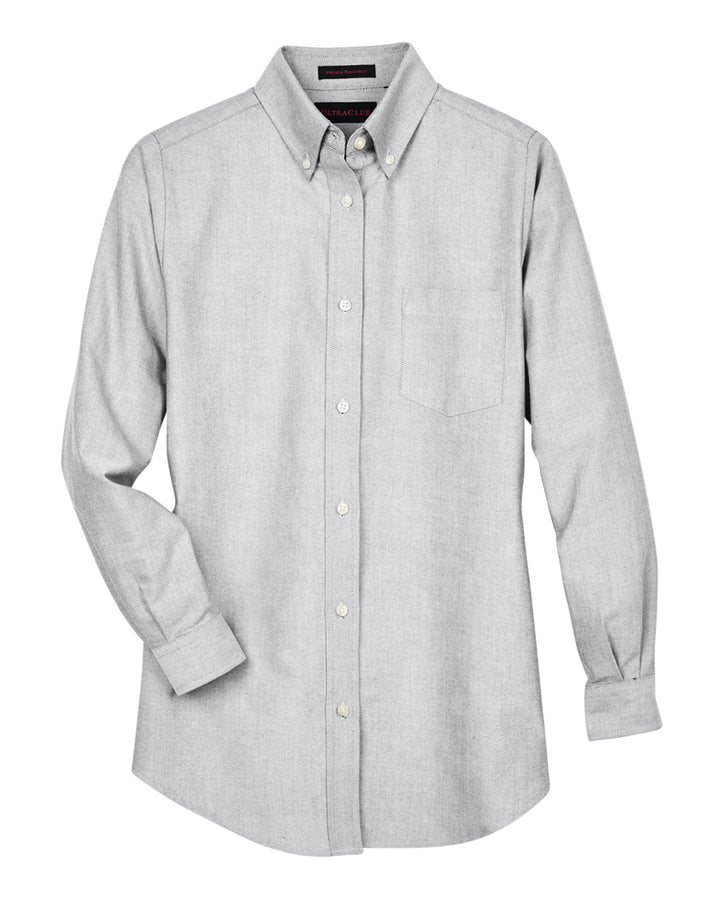 UltraClub Ladies' Classic Wrinkle-Resistant Long-Sleeve Oxford UltraClub