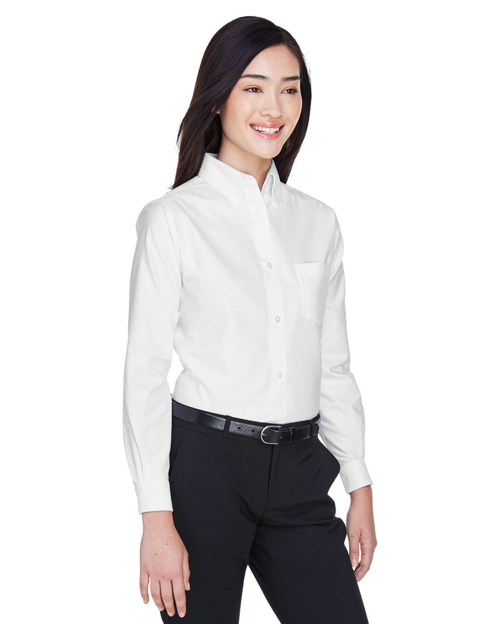 UltraClub Ladies' Classic Wrinkle-Resistant Long-Sleeve Oxford UltraClub