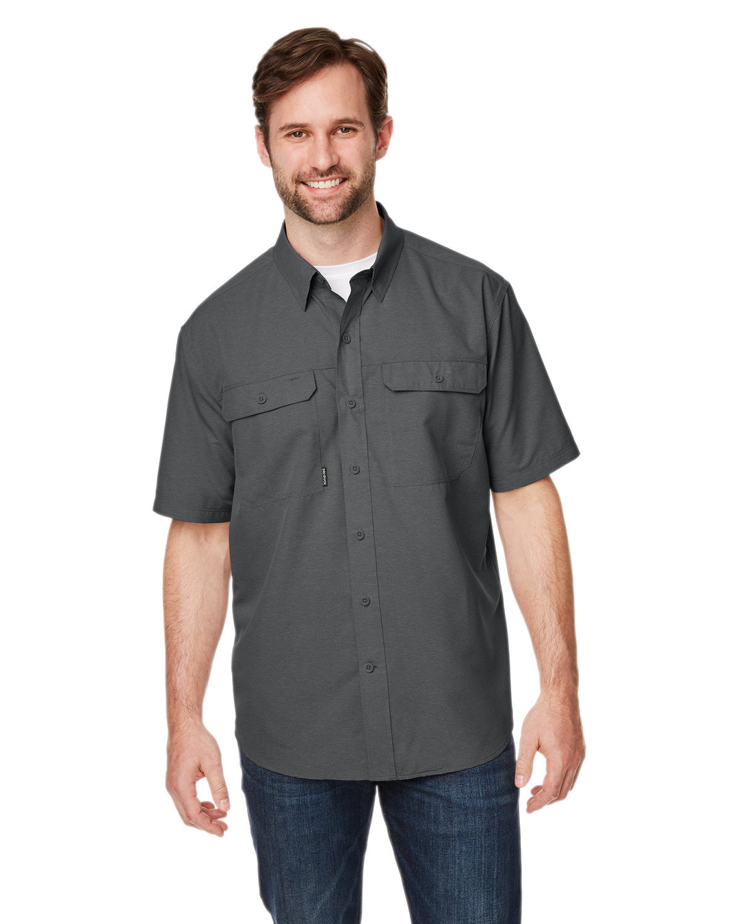 Dri Duck Men's Crossroad Dobby Short-Sleeve Woven Shirt Dri Duck