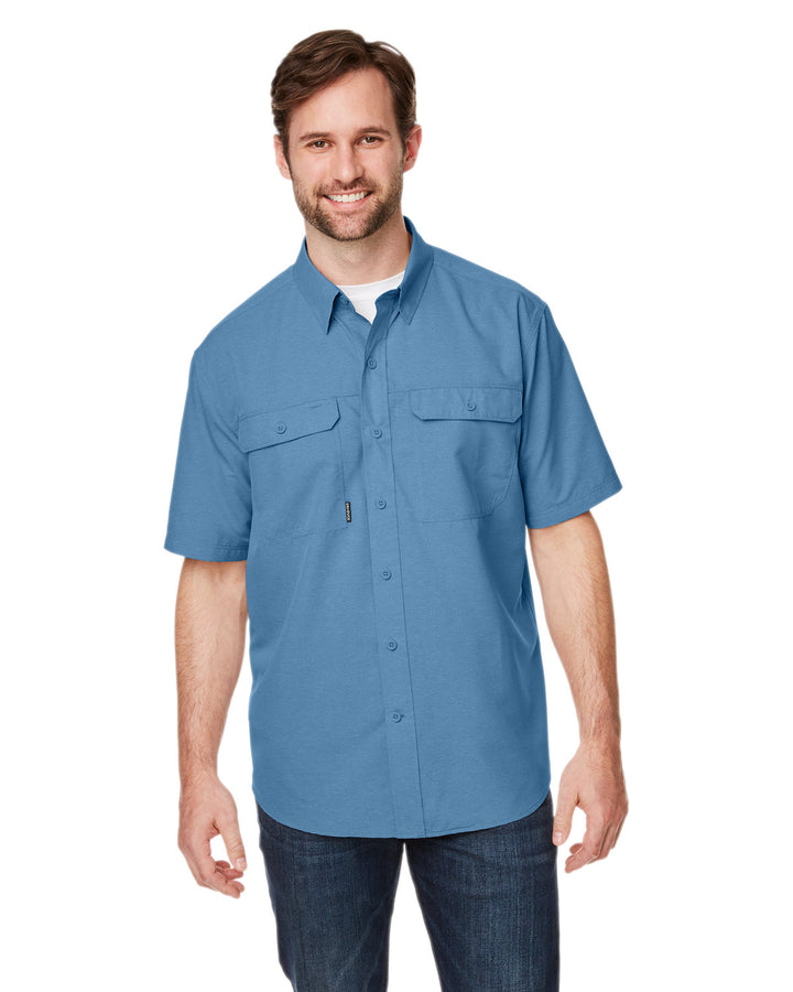 Dri Duck Men's Crossroad Dobby Short-Sleeve Woven Shirt Dri Duck