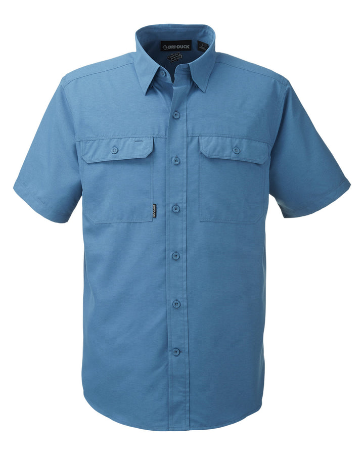 Dri Duck Men's Crossroad Dobby Short-Sleeve Woven Shirt Dri Duck