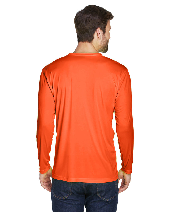 UltraClub Adult Cool & Dry Sport Long-Sleeve Performance Interlock T-Shirt T-Shirts