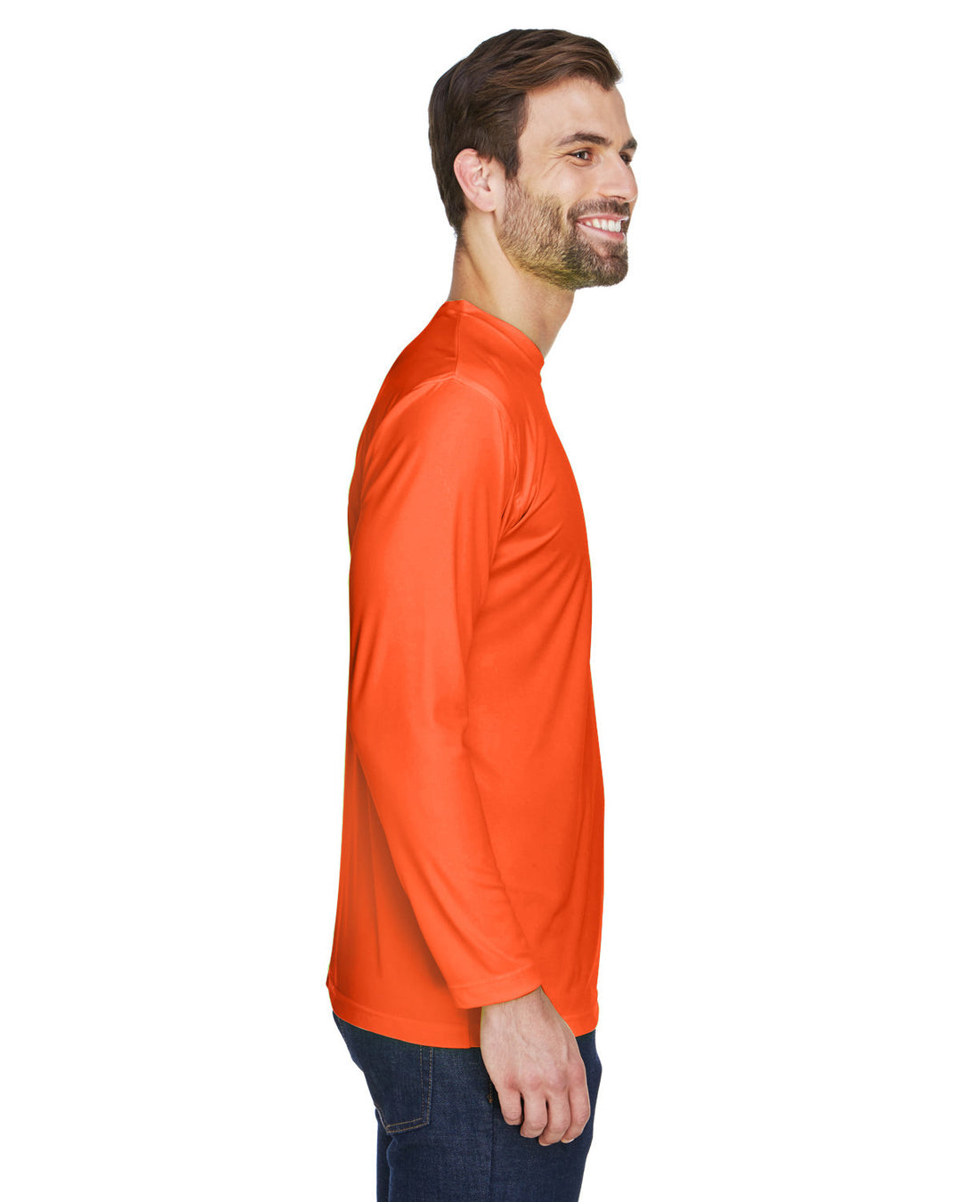 UltraClub Adult Cool & Dry Sport Long-Sleeve Performance Interlock T-Shirt T-Shirts