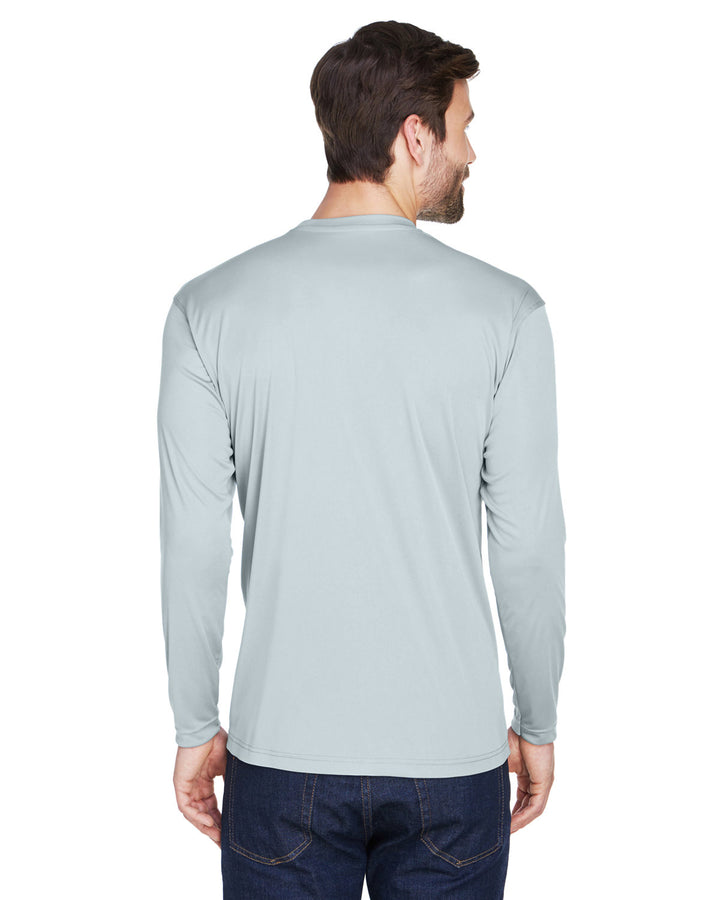 UltraClub Adult Cool & Dry Sport Long-Sleeve Performance Interlock T-Shirt T-Shirts