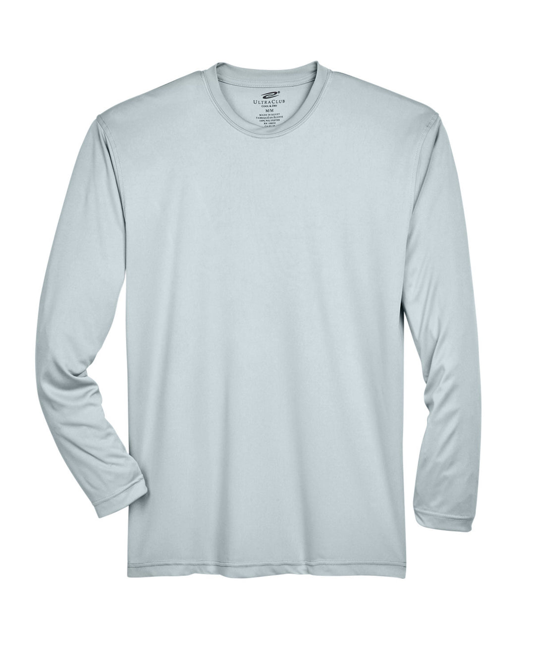 UltraClub Adult Cool & Dry Sport Long-Sleeve Performance Interlock T-Shirt T-Shirts