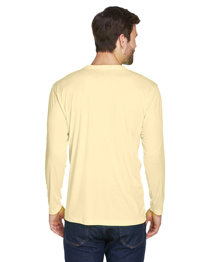 UltraClub Adult Cool & Dry Sport Long-Sleeve Performance Interlock T-Shirt T-Shirts