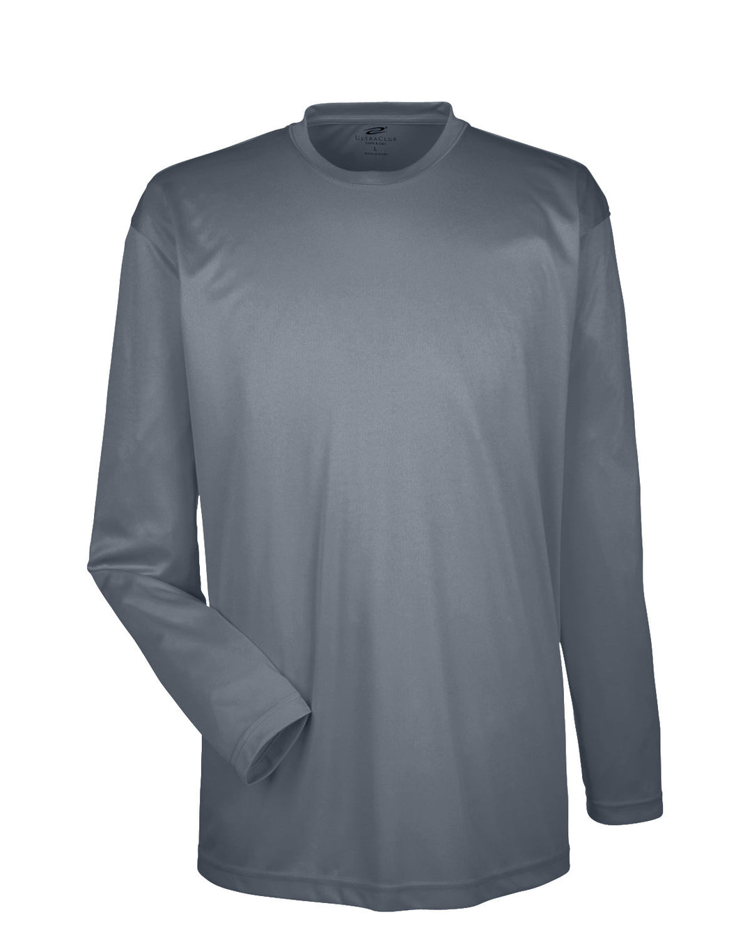 UltraClub Adult Cool & Dry Sport Long-Sleeve Performance Interlock T-Shirt T-Shirts