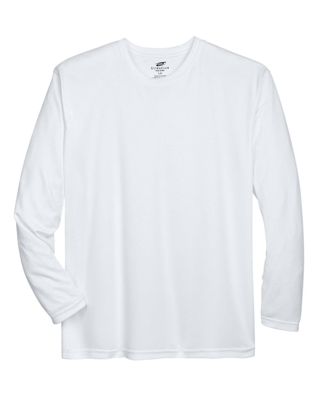 UltraClub Adult Cool & Dry Sport Long-Sleeve Performance Interlock T-Shirt T-Shirts