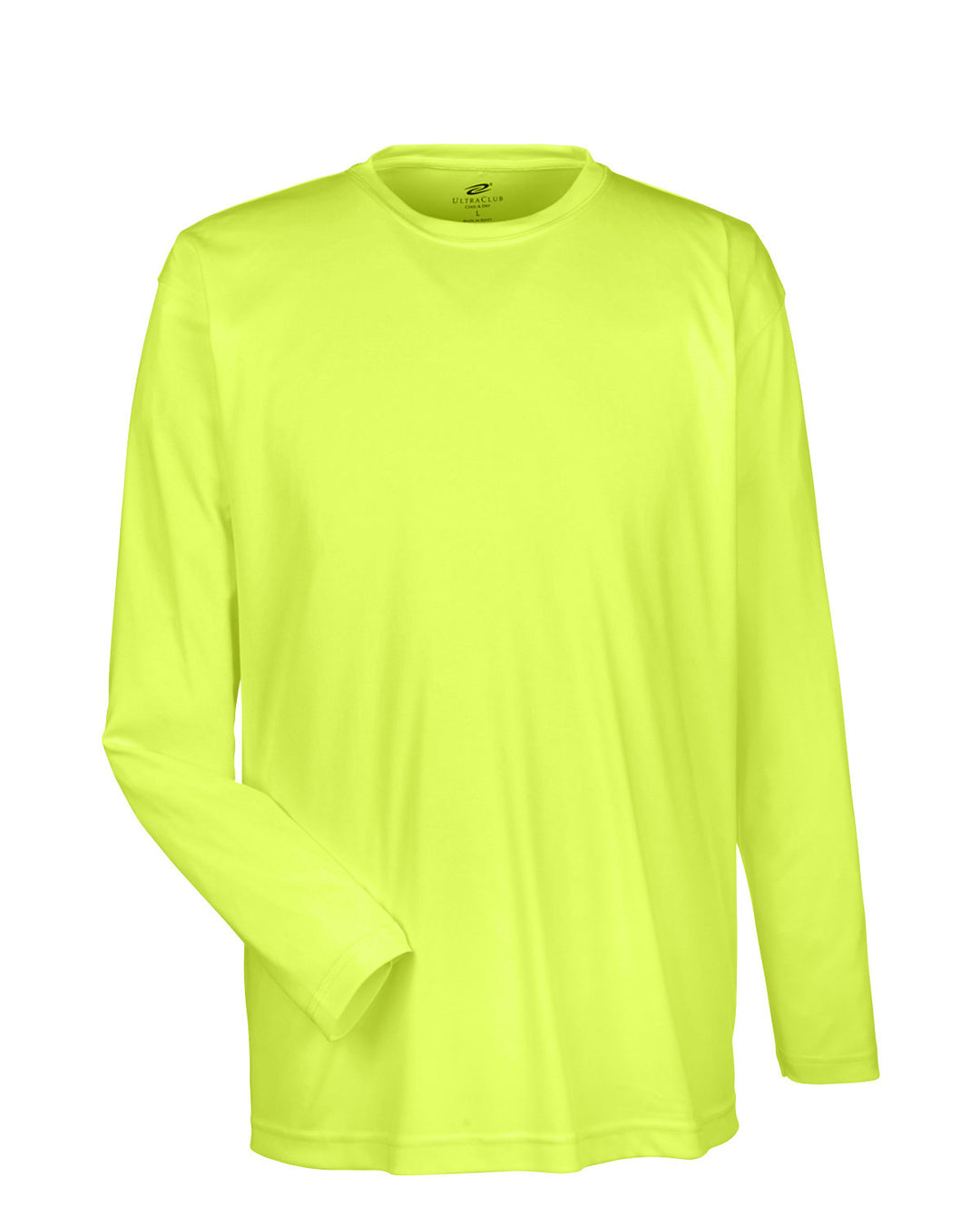 UltraClub Adult Cool & Dry Sport Long-Sleeve Performance Interlock T-Shirt T-Shirts