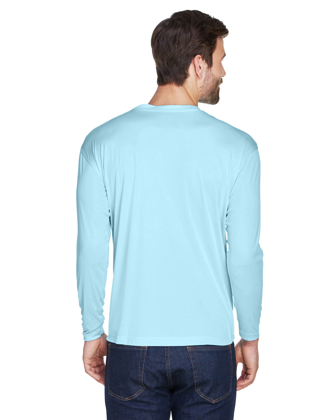 UltraClub Adult Cool & Dry Sport Long-Sleeve Performance Interlock T-Shirt T-Shirts