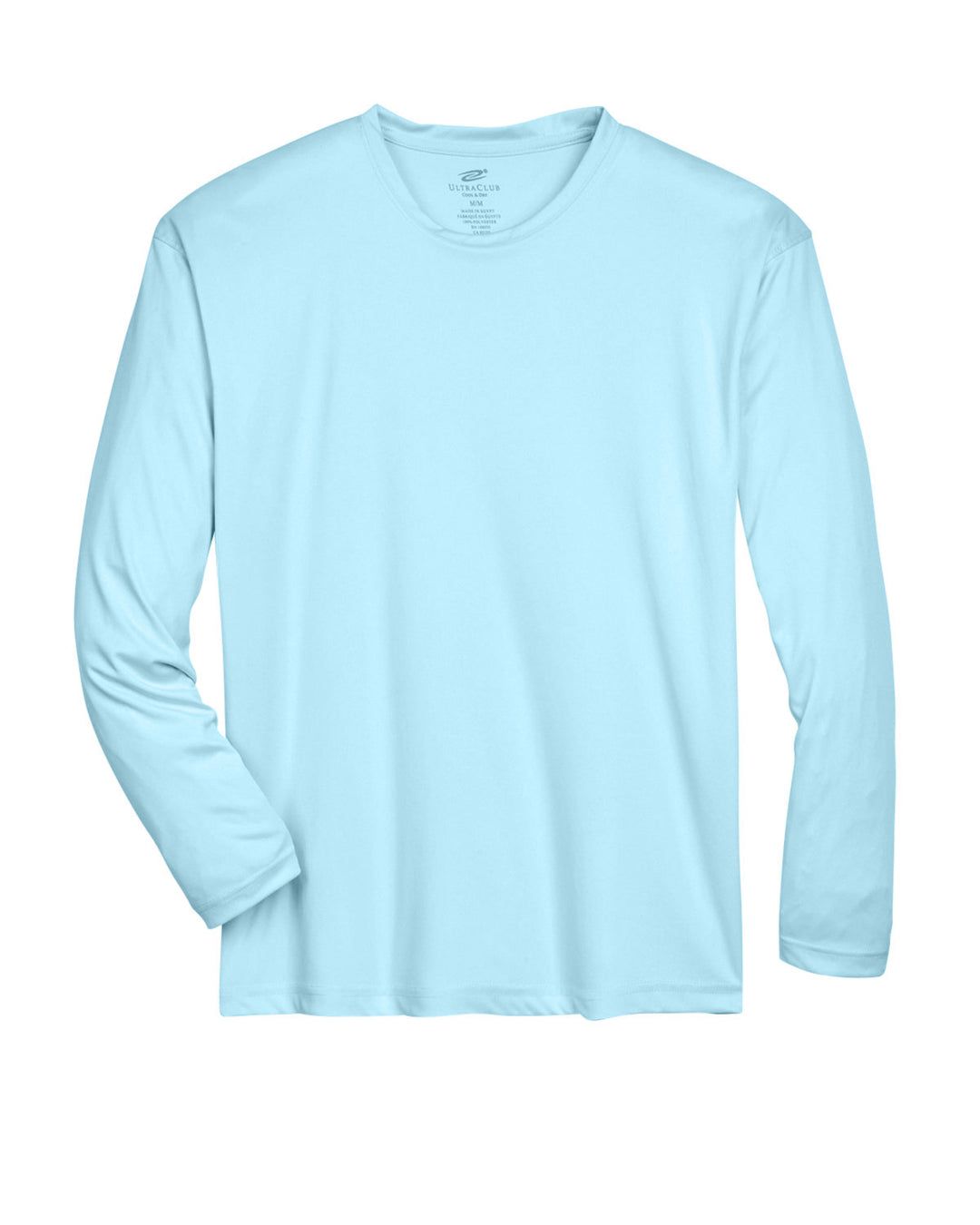 UltraClub Adult Cool & Dry Sport Long-Sleeve Performance Interlock T-Shirt T-Shirts