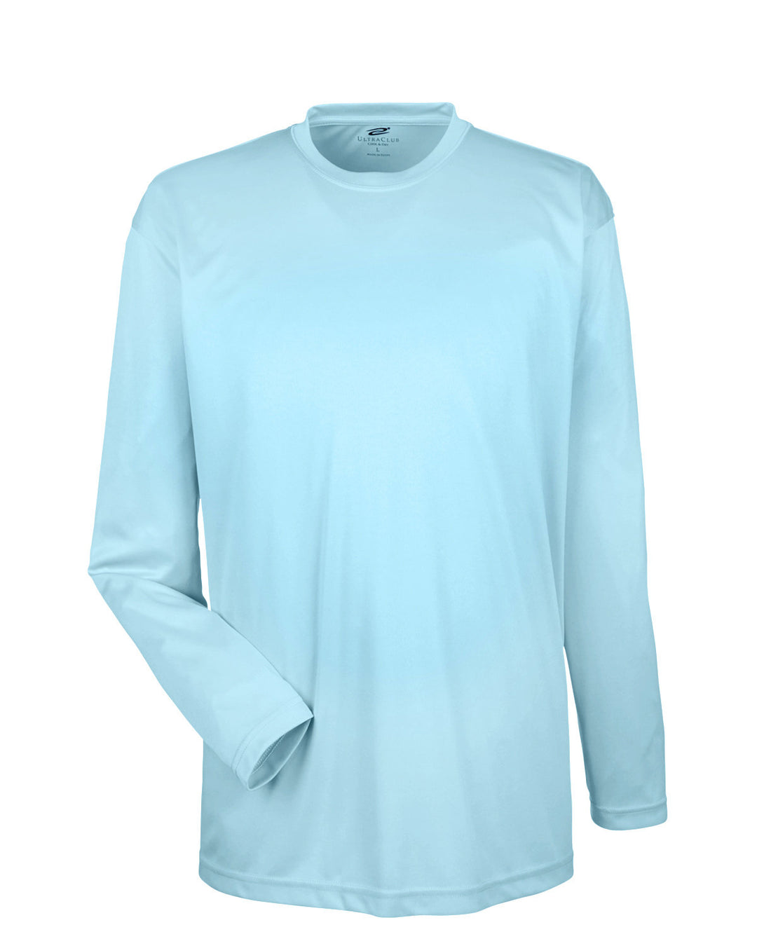 UltraClub Adult Cool & Dry Sport Long-Sleeve Performance Interlock T-Shirt T-Shirts